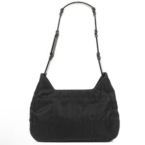Prada Tessuto Nylon Chain Shoulder Bag Black